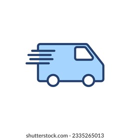 Delivery truck icon vector. Delivery truck sign and symbol. Shipping fast delivery icon
