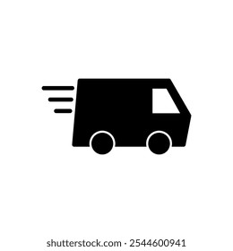 Delivery truck icon vector. Delivery truck sign and symbol. Shipping fast delivery icon