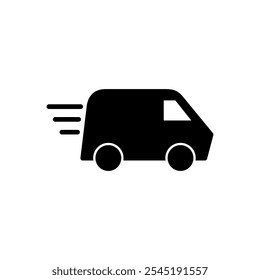 Delivery truck icon vector. Delivery truck sign and symbol. Shipping fast delivery icon