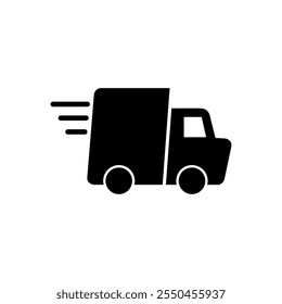 Delivery truck icon vector. Delivery truck sign and symbol. Shipping fast delivery icon