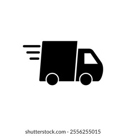 Delivery truck icon vector. Delivery truck sign and symbol. Shipping fast delivery icon