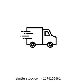Delivery truck icon vector for web and mobile app. Delivery truck sign and symbol. Shipping fast delivery icon