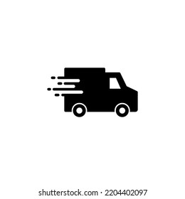 Vector de icono de camión de entrega para aplicaciones web y móviles. Señal y símbolo de camión de entrega. Icono de envío rápido