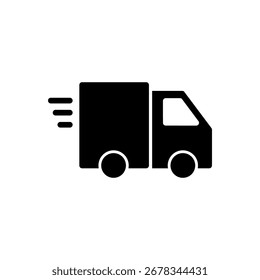 Delivery truck icon vector for web and mobile app. Delivery truck sign and symbol. Shipping fast delivery icon