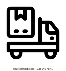 delivery truck icon for your website, mobile, presentation, and logo design.