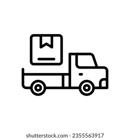 delivery truck icon for your website, mobile, presentation, and logo design.