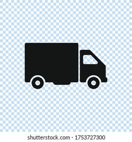 Delivery truck icon.Transportation service.Van symbol.Shipping service illustration.Transport of cargo,packages