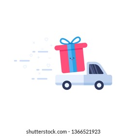 Delivery truck illustration