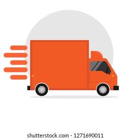 Delivery truck illustration vector