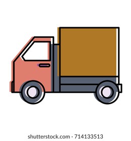 delivery truck isolated icon