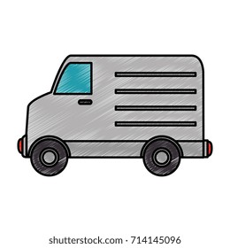 delivery truck isolated icon