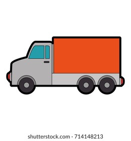 delivery truck isolated icon