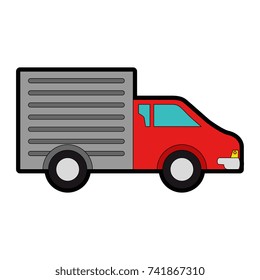 delivery truck isolated icon