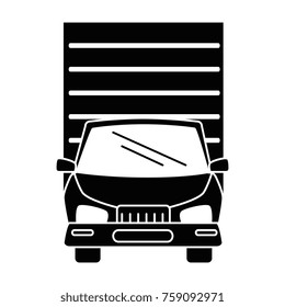 delivery truck isolated icon
