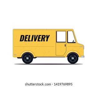 Delivery Truck isolates on a white background. Vector illustration