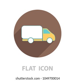 Delivery Truck line icon. Vector illustration.