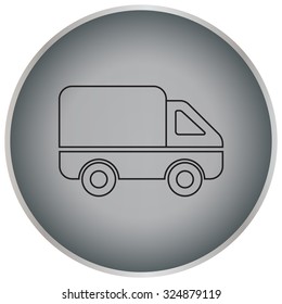 Delivery Truck line icon. Vector illustration.