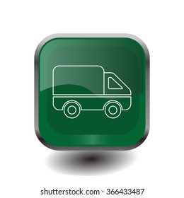 Delivery Truck line icon. Vector illustration.