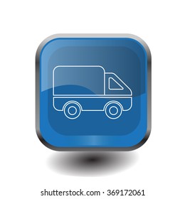 Delivery Truck line icon. Vector illustration.