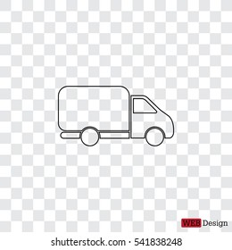 Delivery Truck line icon. Vector illustration.