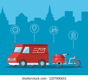 delivery truck logistic service