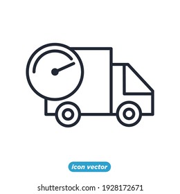 Delivery Truck Logistics Icon. Fast Delivery Shipping Symbol Template For Graphic And Web Design Collection Logo Vector Illustration