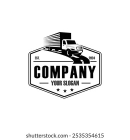 Logotipo del camión de la entrega, logotipo del camión
