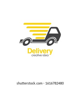 Delivery Truck Logo and Icon Vector Template