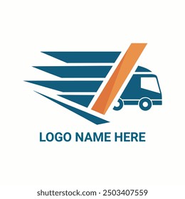 delivery truck logo icon vector illustration design