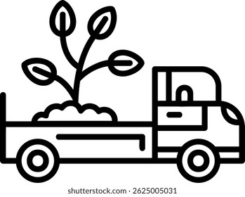 Delivery Truck New Creative Vector Icon Design