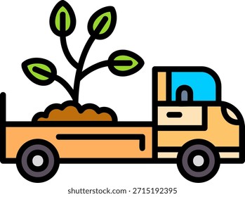Delivery Truck New Creative Vector Icon Design