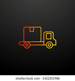 Delivery truck nolan icon. Elements of global logistics set. Simple icon for websites, web design, mobile app, info graphics