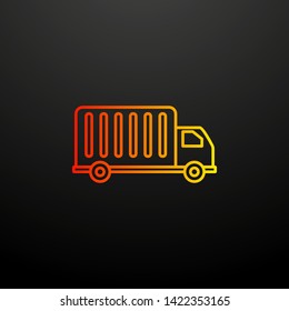 Delivery truck nolan icon. Elements of global logistics set. Simple icon for websites, web design, mobile app, info graphics