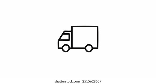 delivery truck outline design for kids printable coloring book