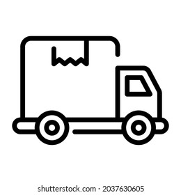 delivery, truck outline icon, business and finance icon.