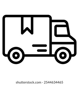 Delivery Truck sales marketing icon illustration