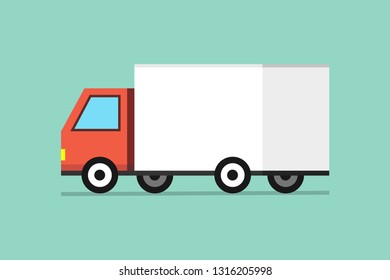 Delivery truck. Delivery service concept. Vector illustration.