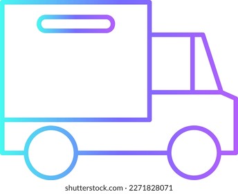 Delivery truck delivery service icons with black outline style. Shipping logistics symbol sign. Simple vector illustration. Related to package, fee, fast courier