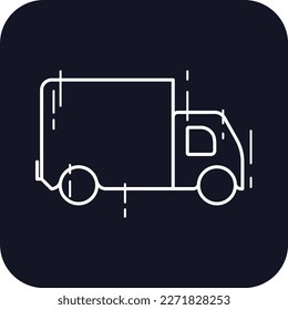 Delivery truck delivery service icons with black filled outline style. Shipping logistics symbol sign. Simple vector illustration. Related to package, fee, fast courier