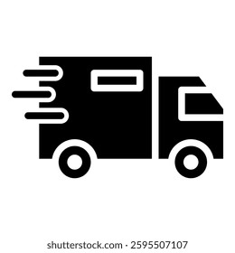 Delivery Truck Simple Vector Icon Collection