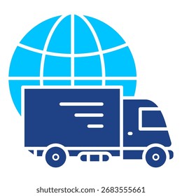 Camión de entrega Colección de icono de Vector simple