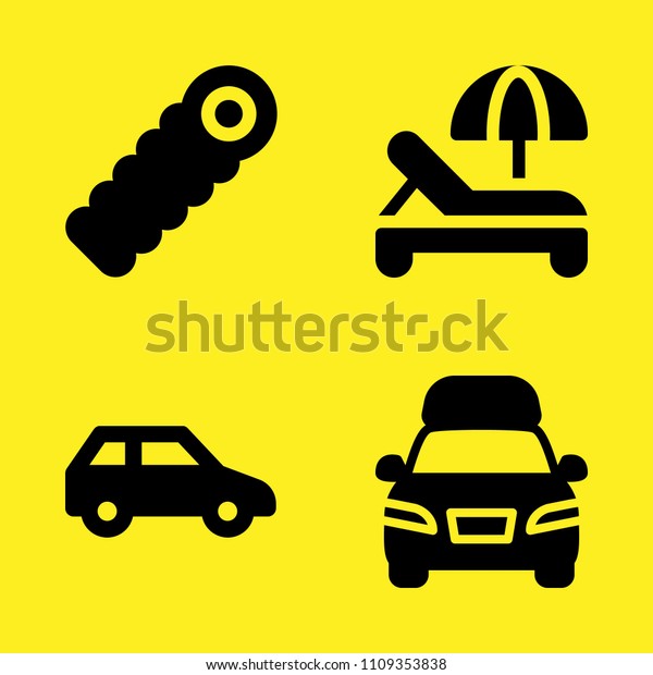 Delivery Truck Sleeping Bag Three Door Stock Vector Royalty Free