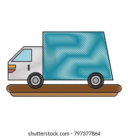 Delivery truck symbol