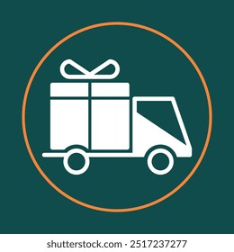 Delivery truck trendy icon royal abstract vector illustration colorful artwork lovely design.eps
