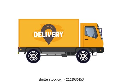 593 Blank delivery truck van yellow Images, Stock Photos & Vectors ...