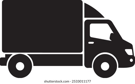 a delivery truck vecotr art