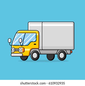 Delivery truck vector.