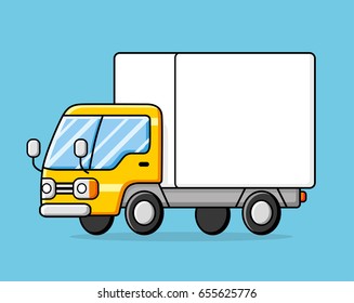 Delivery truck vector.