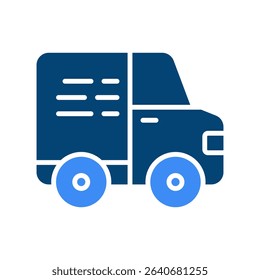 Delivery Truck Vector for Black Friday Shipping. Fast parcel delivery illustration, e-commerce logistics concept, online order transport