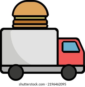 Lieferwagen-Vektorkonzept auf weißem Hintergrund. einzelne Illustrationssymbol